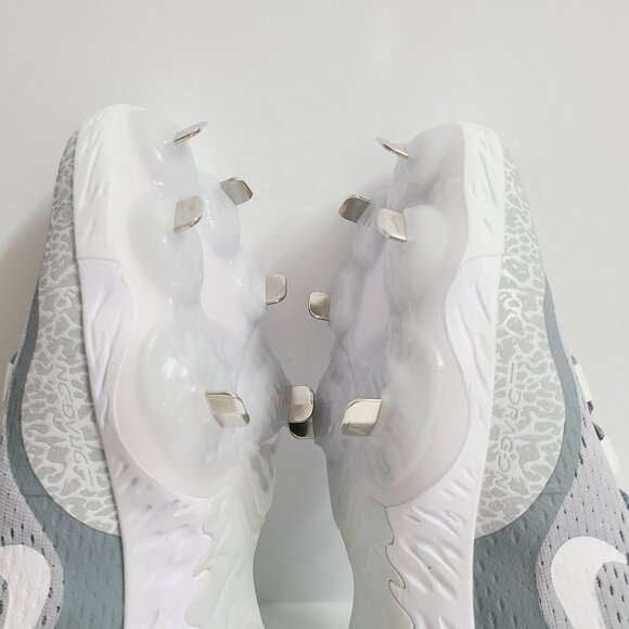 NEW Nike Alpha Huarache Elite 4 Mid Baseball Cleats DJ6520-012 Size 8.5 Gray - Picture 11 of 11